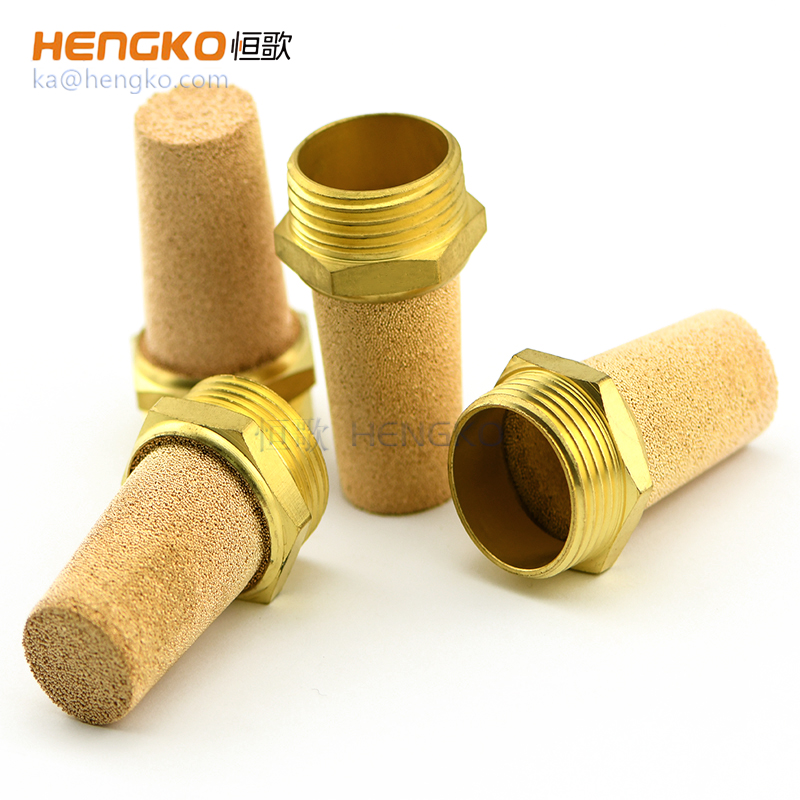 HSC型燒結銅氣動排氣消聲器 1/8″ 