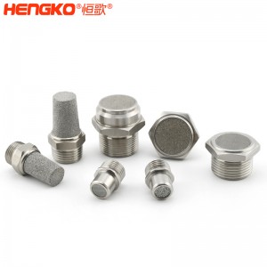 不銹鋼燒結(jié)降噪消音器_消音器耐高溫流量大，應(yīng)用于空壓機排氣